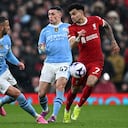 Luis Díaz ante el Manchester City