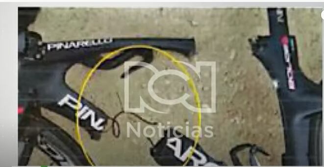 Bicicleta Egan Bernal. Foto: Captura de pantalla Noticias RCN.