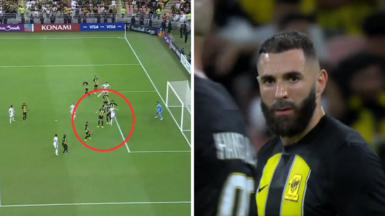 Karim Benzema anotó insólito autogol en Arabia