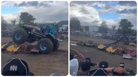 Momentos de terror se vivieron en el lote Bulevar Rose de Popayán, donde se desarrollaba el Monster Truck 2026.