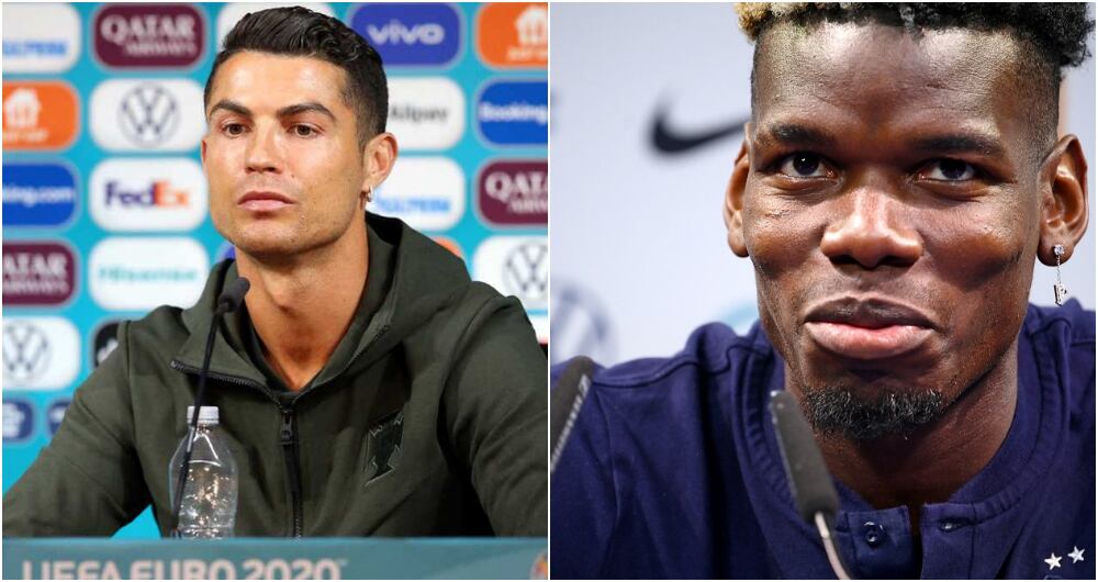 Cristiano Ronaldo y Paul Pogba, futbolistas