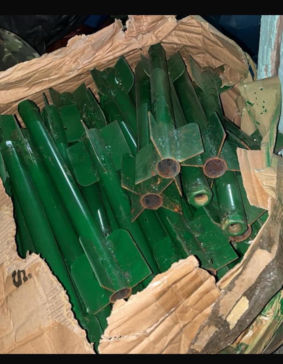 Parte de las tres toneladas de explosivos que decomisaron las autoridades en el Cauca.