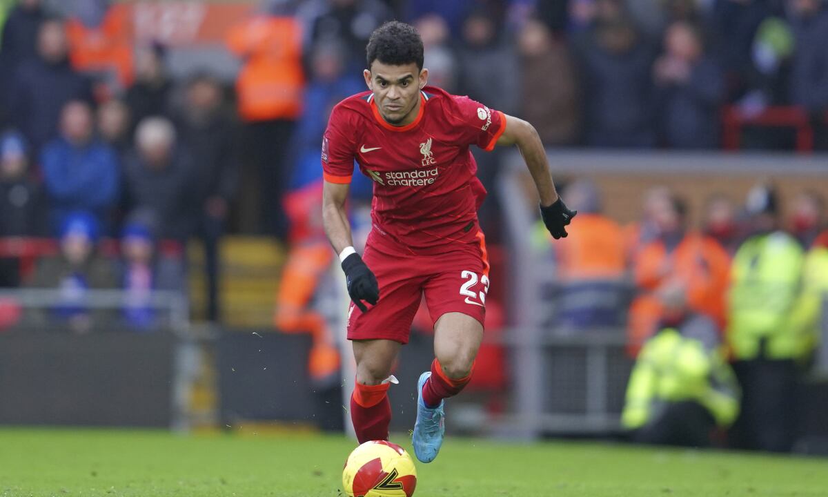 Luis Díaz, Liverpool. Foto: AP/Jon Super