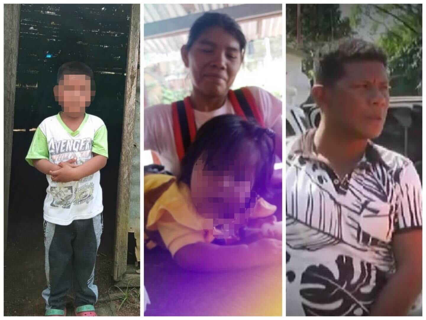 Solemni Ranoque Mucutui, de 9 años; Magdalena Mucutuy Valencia, de 33 años; Crisstin Nerimam Ranoque Mucutuy, 11 meses y Manuel Ranoque.