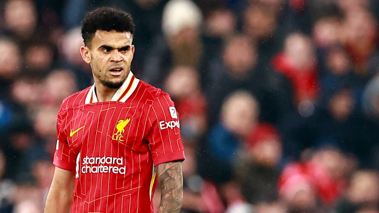 Luis Díaz, delantero del Liverpool de Inglaterra