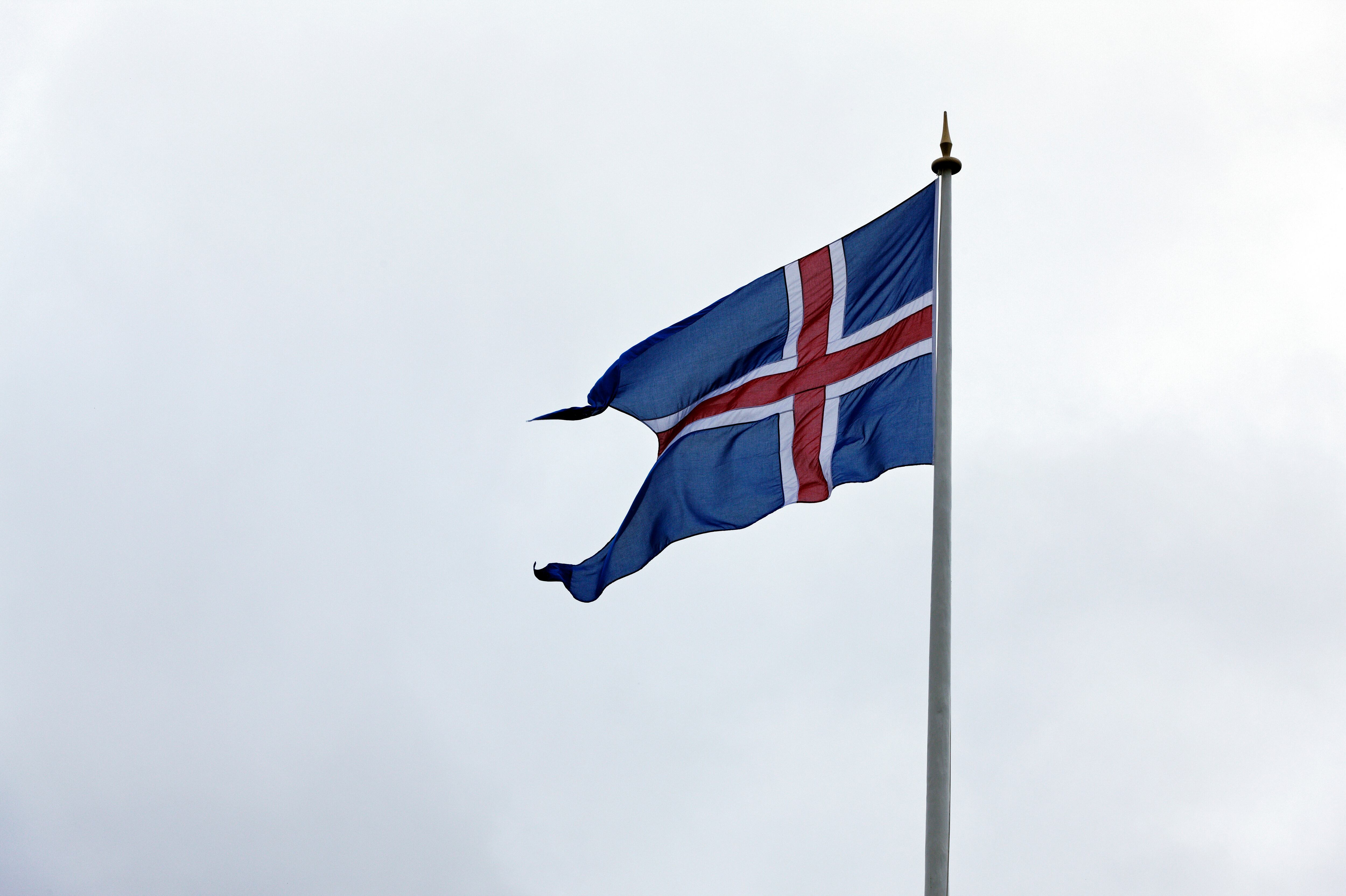Bandera de Islandia.