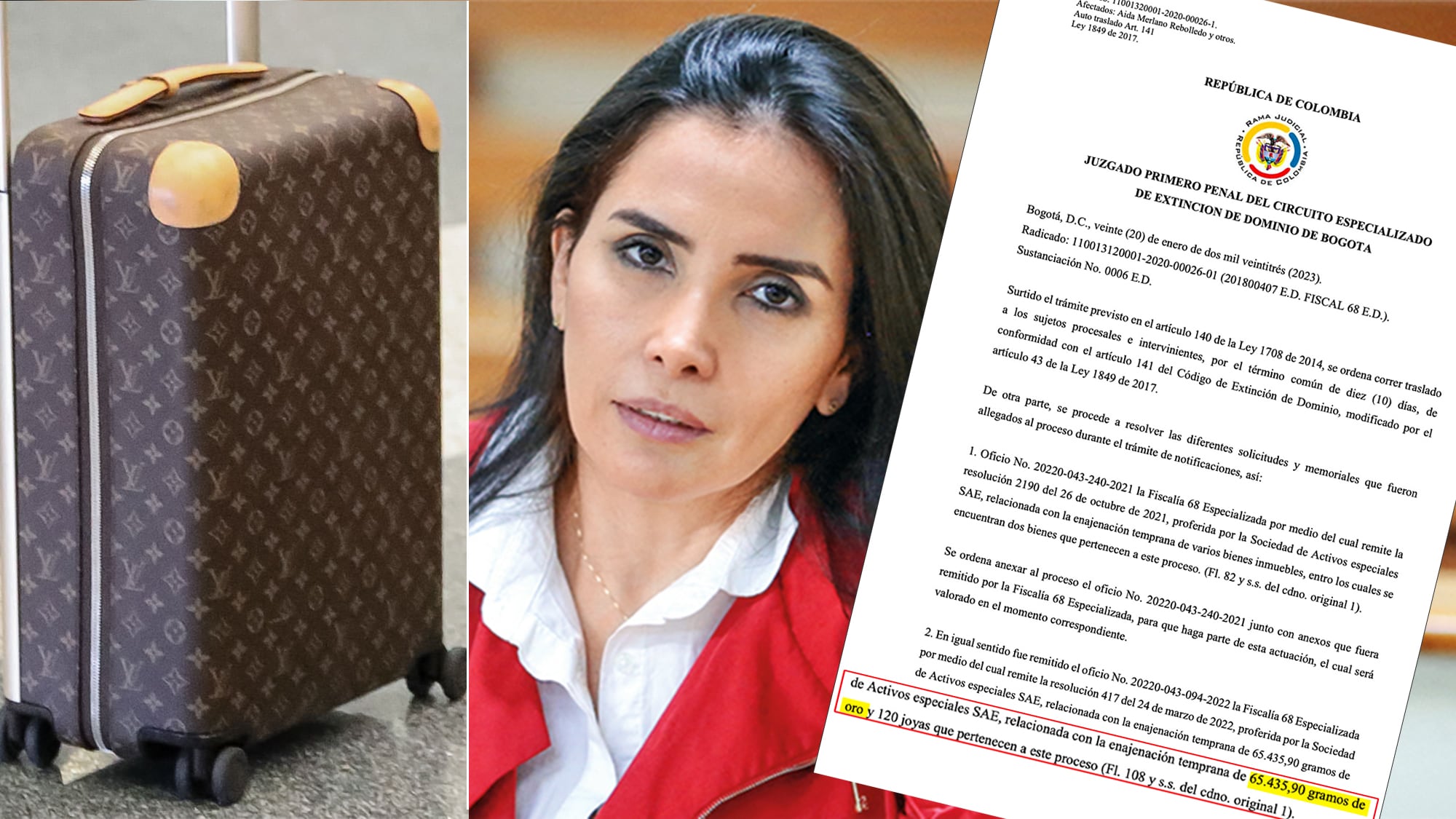 Aida Merlano venta maleta SAE