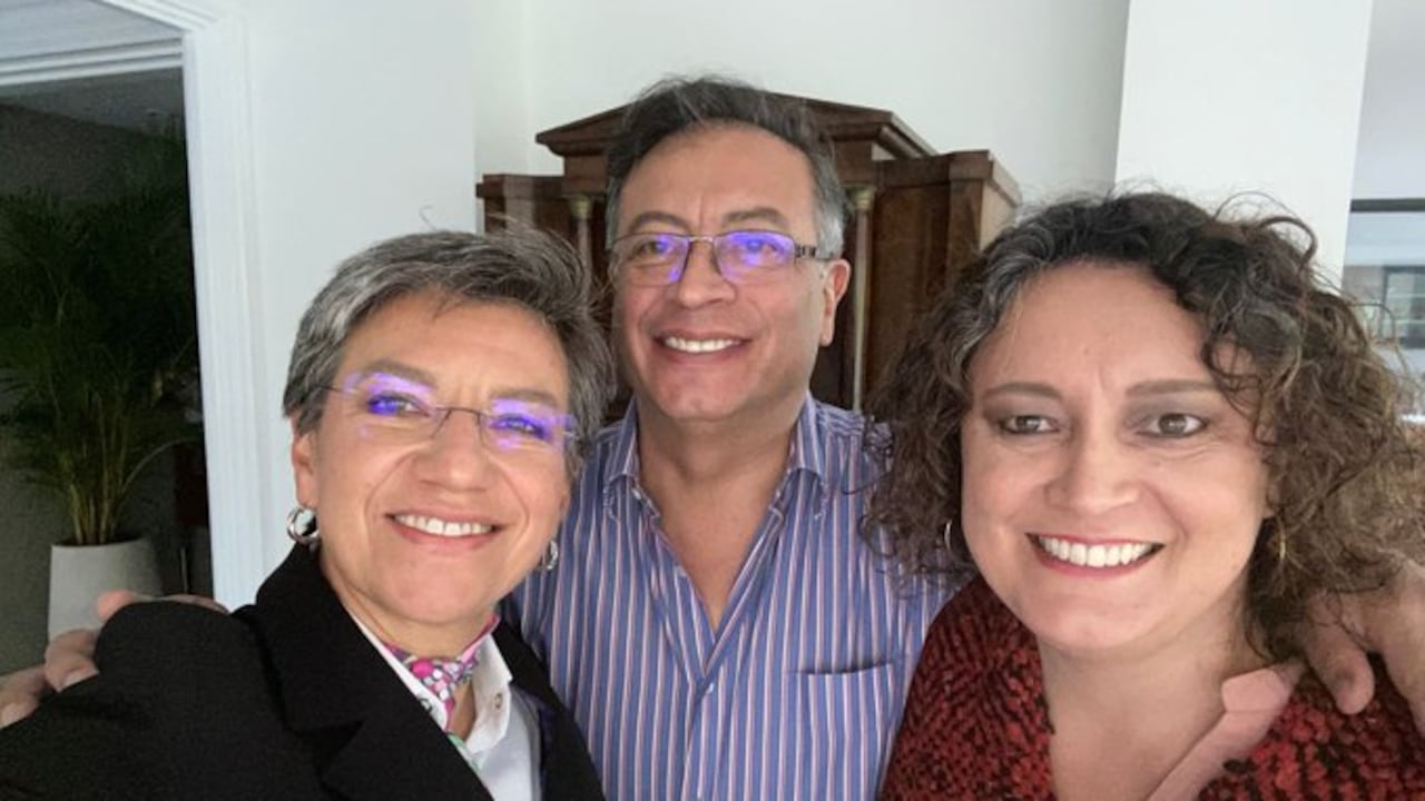Gustavo Petro, Claudia López y Angélica Lozano.