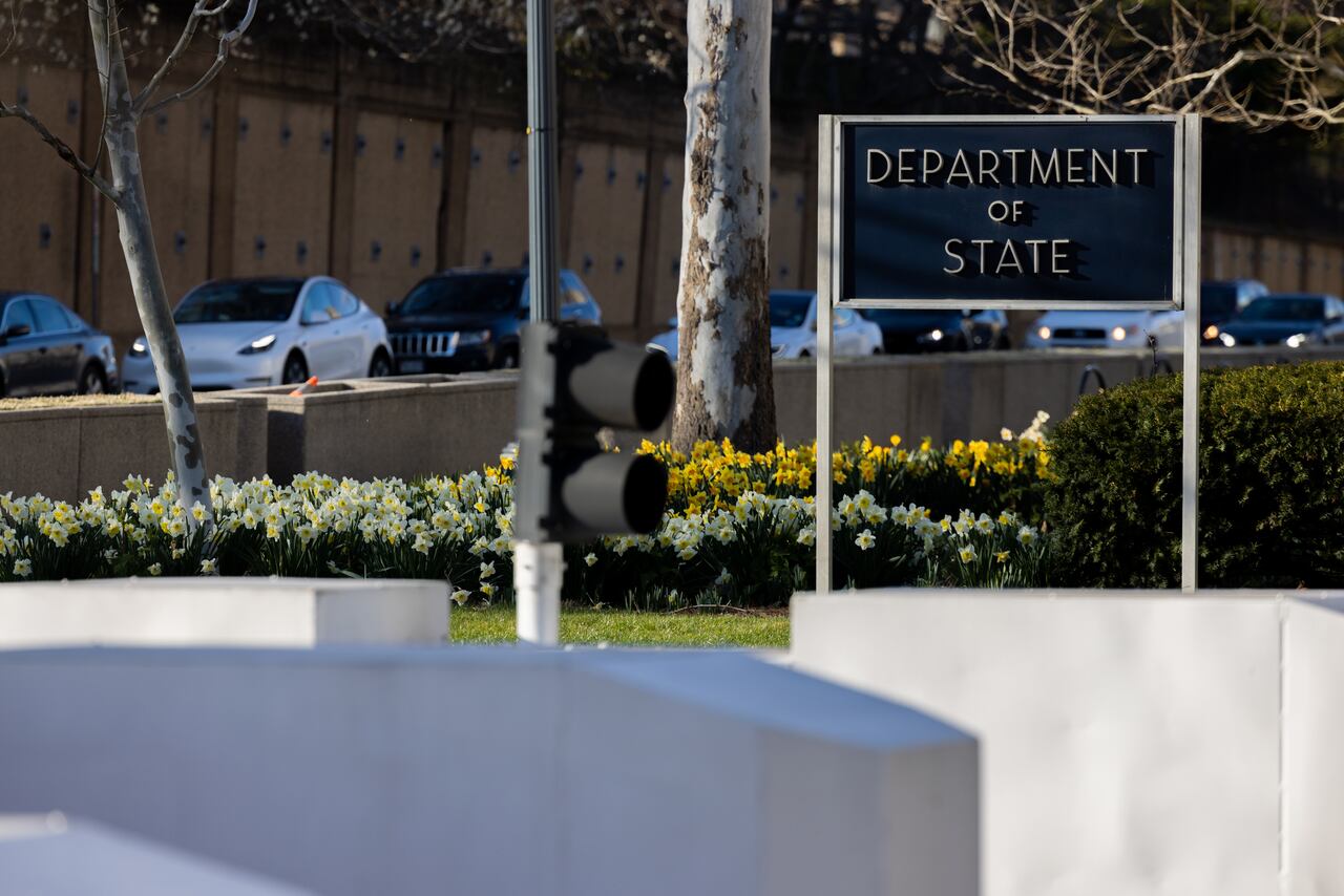 El exterior del complejo del Departamento de Estado se ve el 14 de marzo de 2023 en Washington, DC.