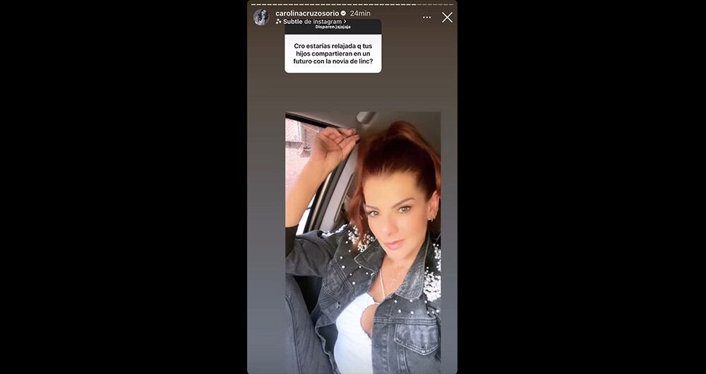Historias perfil Carolina Cruz - Captura de pantalla Instagram @carolinacruzosorio