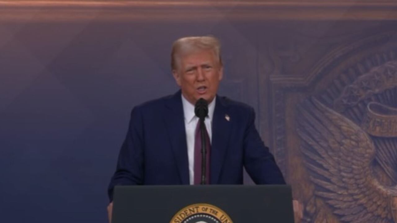Donald Trump en Davos.