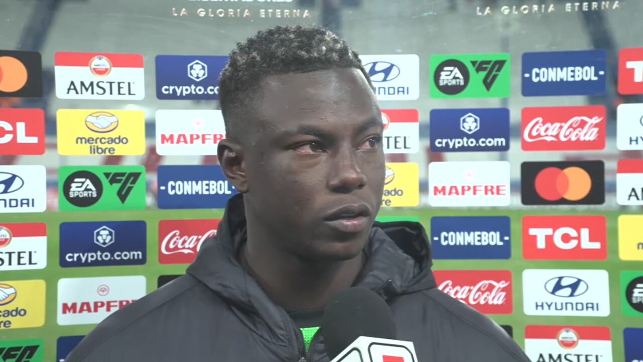 Marino Hinestroza habló con los medios tras la derrota frente a Nacional de Uruguay