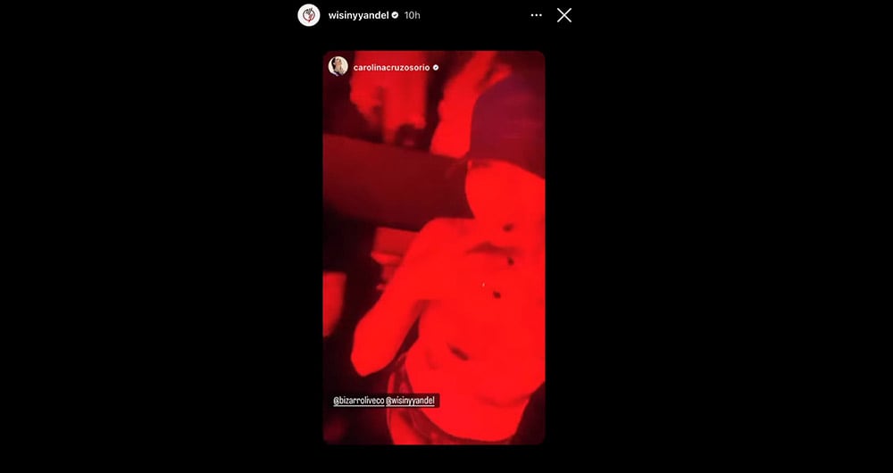 Wisin y yandel - Carolina Cruz - captura de pantalla Instagram @wisinyyandel