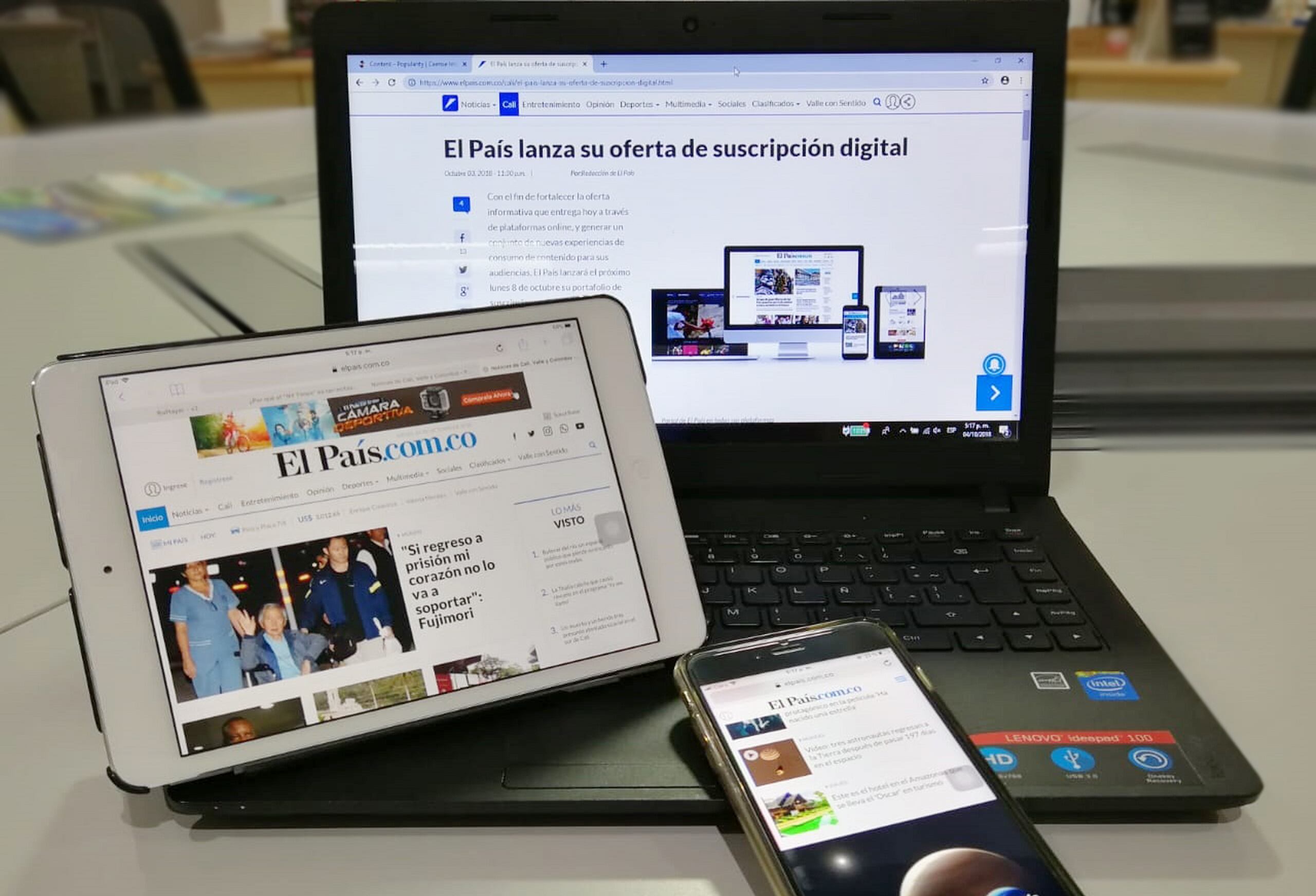 El País fue primer diario en Colombia en incursionar en internet.