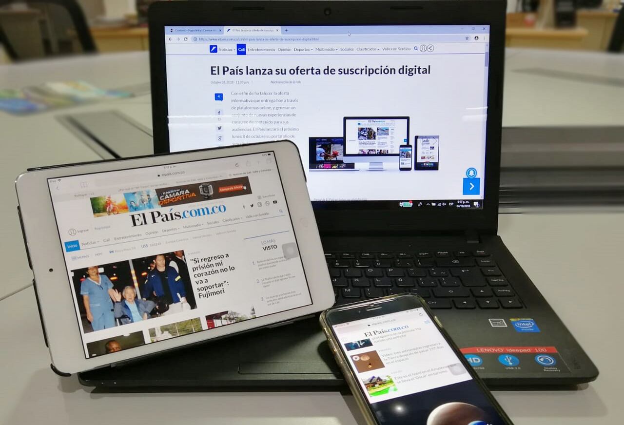 El País fue primer diario en Colombia en incursionar en internet.