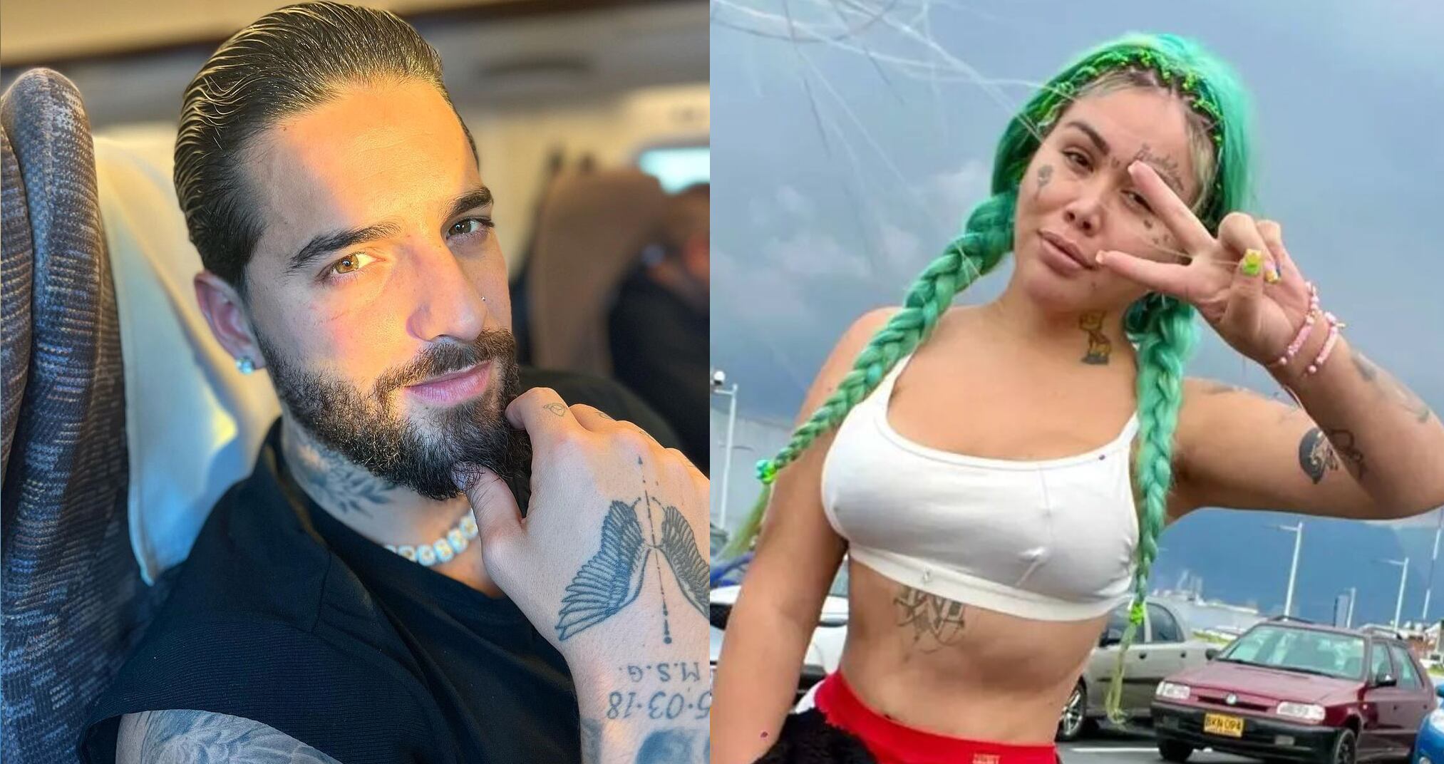 Maluma y Yina Calderón