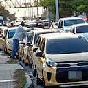 Paro de taxista en Cartagena