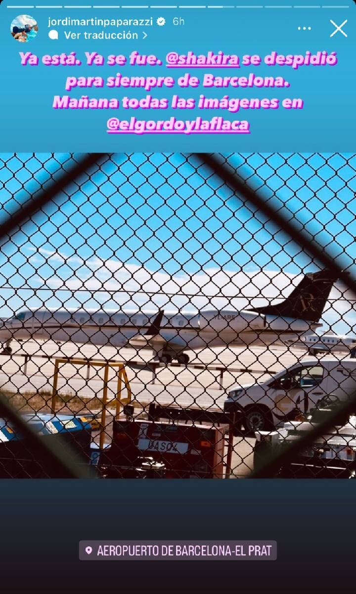 El momento fue captado por un camarógrafo del programa de televisión El Gordo y la Flaca. Momentos después Shakira publicó un emotivo mensaje en sus redes sociales.