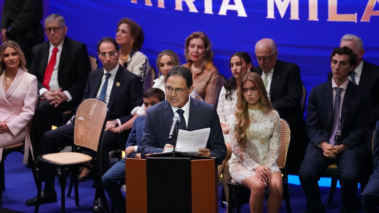 Honorio Henríquez, presidente del Senado, durante la posesión de Abelardo De La Espriella como presidente de Colombia, el 7 de agosto de 2026, en Cali (Colombia)