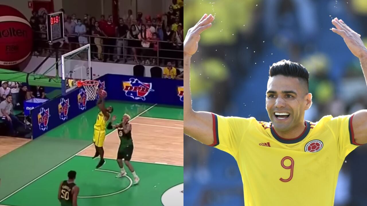 El jugador de fútbol celebró la clasificación a la segunda ronda al Mundial del equipo de baloncesto.