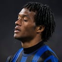 Juan Guillermo Cuadrado se lamenta de lesión en Atalanta