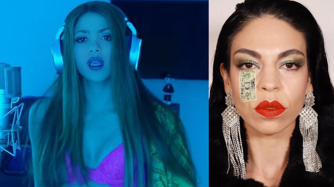 La maquilladora profesional le hizo un homenaje a su ídiola a través de su arte. Fotos: Instagram @shakira - @nobodyisugly.