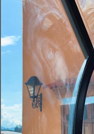 Imagen de la supuesta aparición de la Virgen María en Rancho MX.