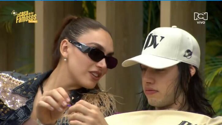 Isabella Santiago y Juan David en la 'Casa de los famosos'