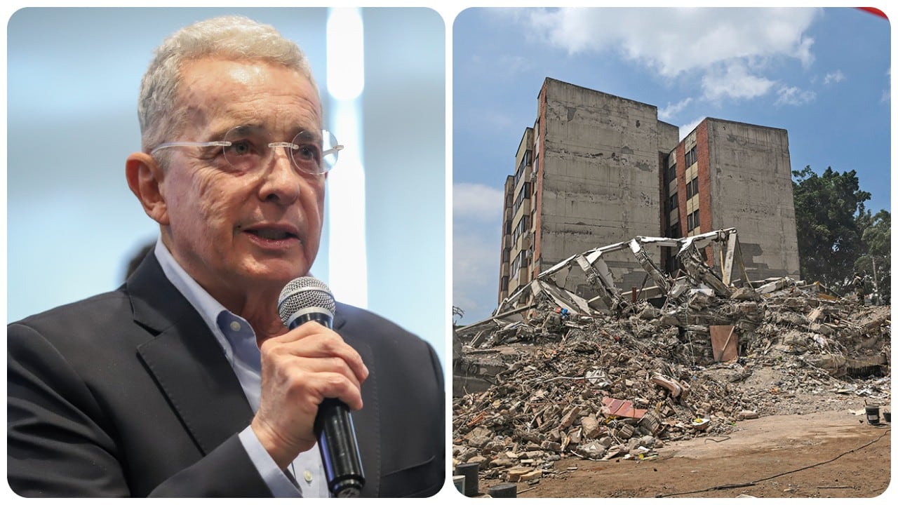 El expresidente Álvaro Uribe Vélez habló sobre la reconstrucción tras el terremoto.