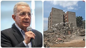El expresidente Álvaro Uribe Vélez habló sobre la reconstrucción tras el terremoto.