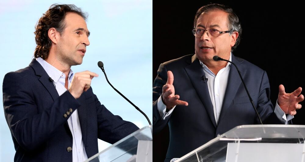Federico Gutiérrez y Gustavo Petro
