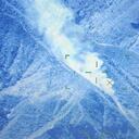 Incendio en la Sierra Nevada de Santa Marta captado desde un avión de la FAC.