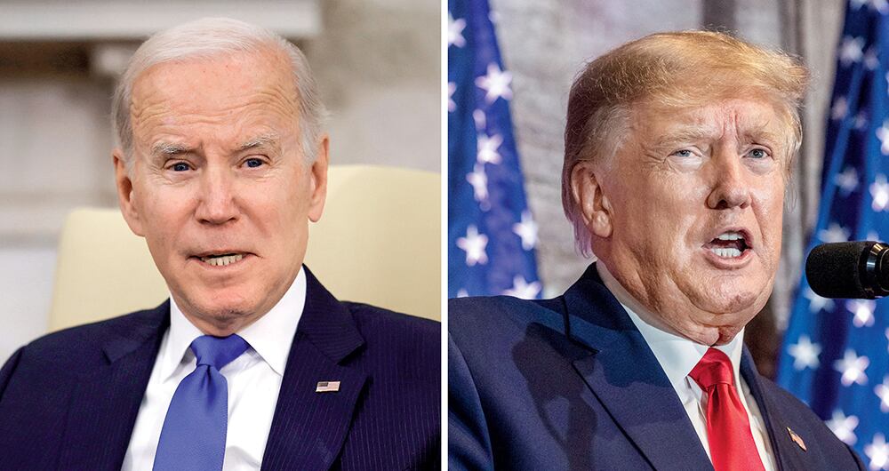 Mientras Joe Biden ha facilitado las investiga-ciones y la búsqueda de documentos en sus residencias, Donald Trump se ha negado a dejar entrar al FBI.
