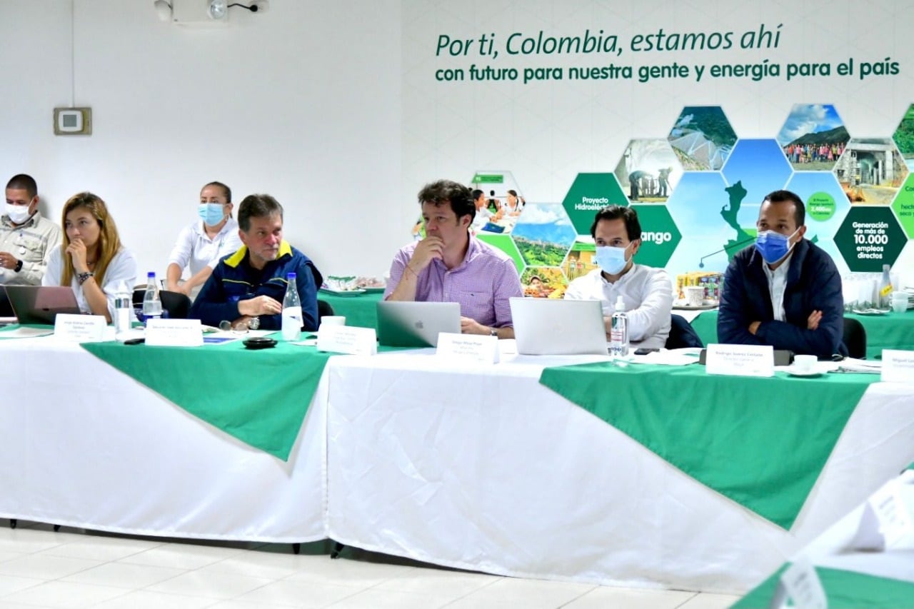 En el PMU participaron el Ministerio de Minas y Energía, la Unidad Nacional para la Gestión del Riesgo de Desastres, la Anla, el Servicio Geológico Colombiano y EPM. Foto: MinEnergía