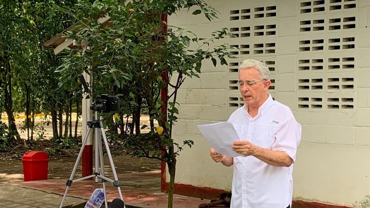 Declaración del expresidente Álvaro Uribe