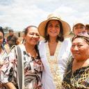 Ministra de Minas y Energía, Irene Vélez, en La Guajira.