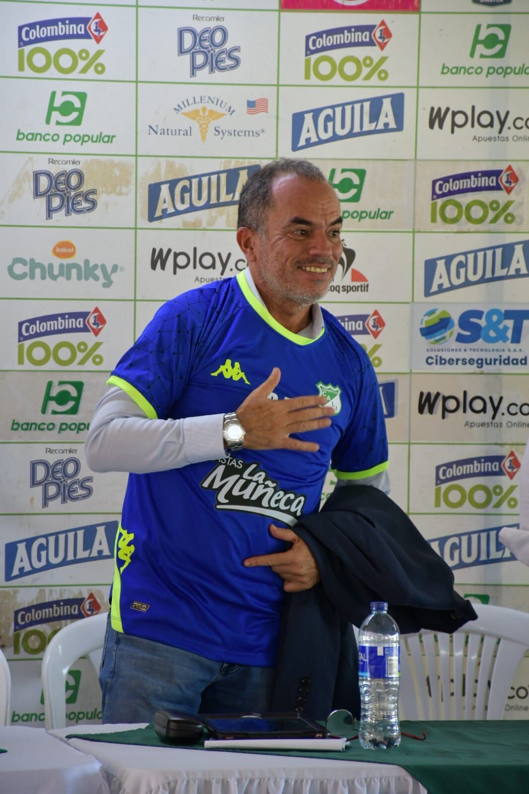 Presentación de Jaime De La Pava como técnico del Deportivo Cali.