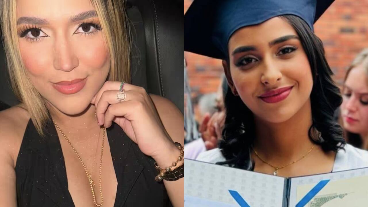 De izquierda a derecha: Zaida Andrea Sánchez Polanco, alias La Diabla, y Ángela Natalia Lora, hija del pastor.