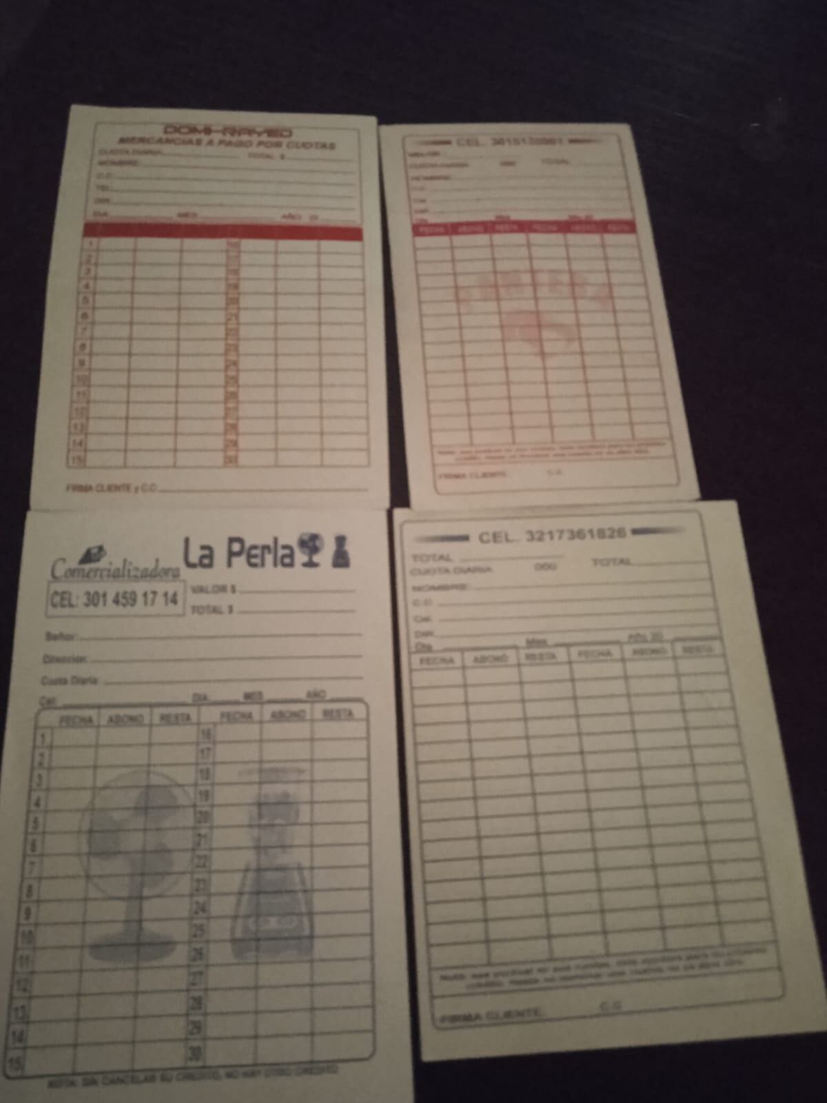 Estas son las tarjetas que manejan los gota a gota en Valledupar