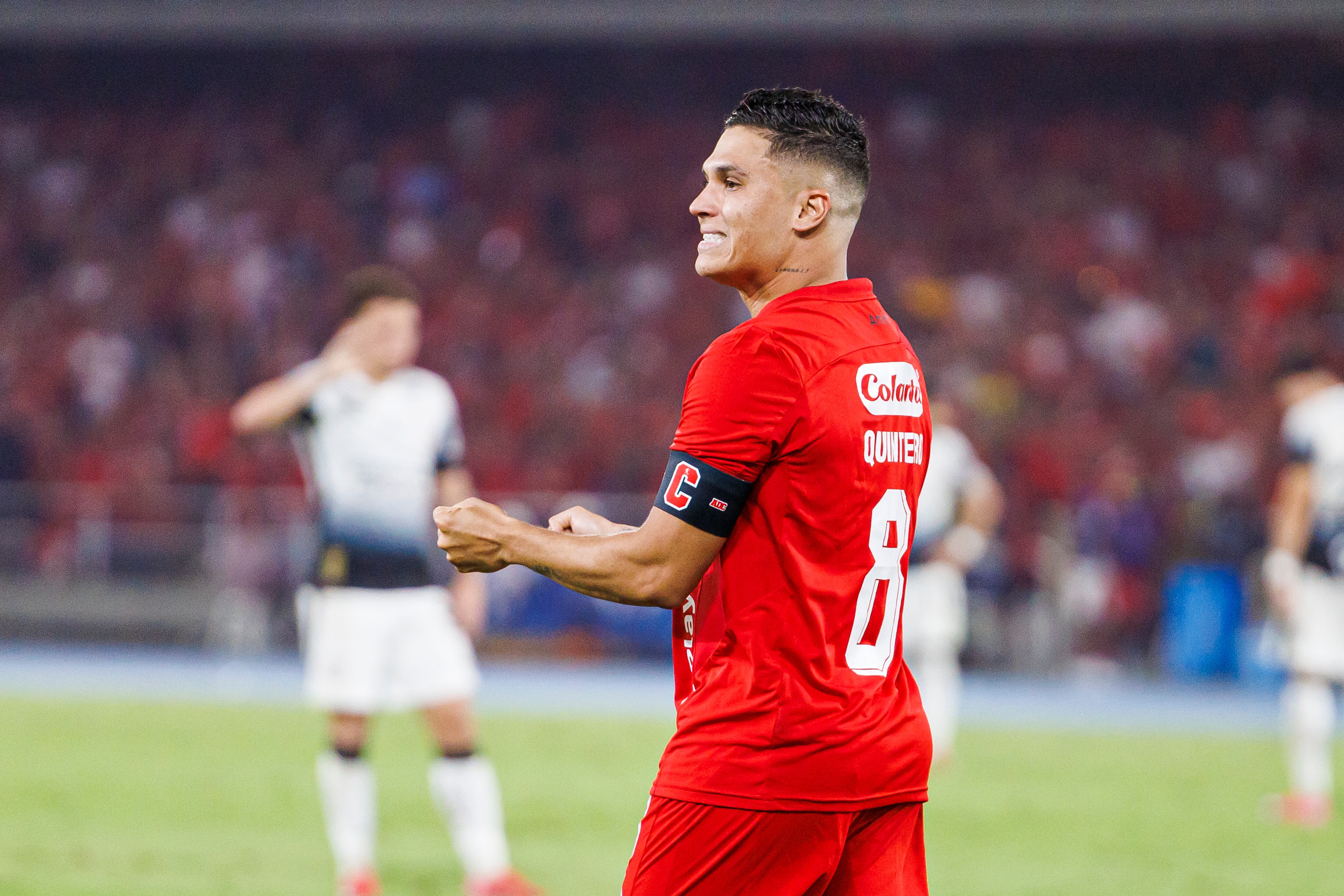 SANTIAGO DE CALI, COLOMBIA - APRIL 8: Juan Fernando Quintero of America de Cali reacts during a Copa CONMEBOL Sudamericana 2025 match between America and Corinthians at Estadio Olimpico Pascual Guerrero on April 8, 2025 in Santiago de Cali, Colombia. (Photo by Mauricio Duque/Eurasia Sport Images/Getty Images)