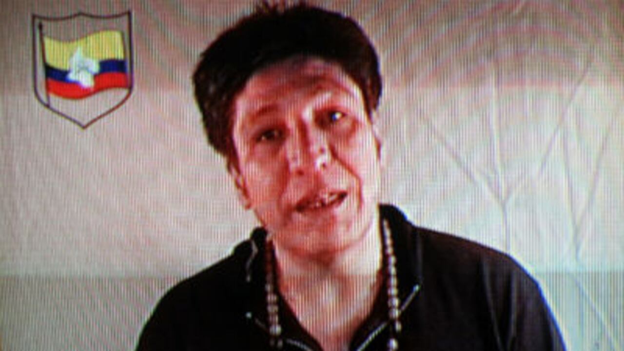 Sigifredo López en una de las pruebas de vida cuando estaba en cautiverio.