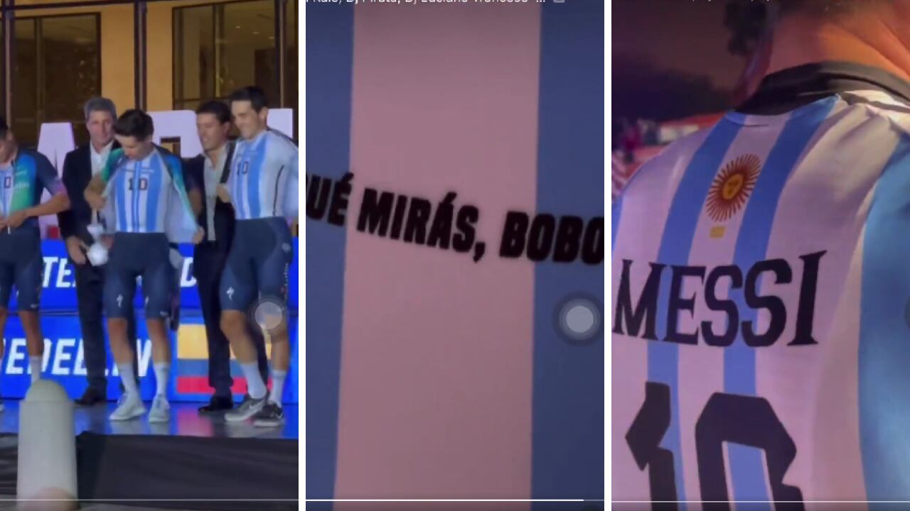 Team Medellín apareció con futbolero uniforme en la Vuelta a San Juan.
