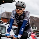 ABERGAVENNY, WALES - AUGUST 25: Zach Bridges prepares to race in stage 4 of the Junior tour of Wales on August 25, 2018 in Abergavenny, Wales, United Kingdom. In October 2020 Zach Bridges the 19-year-old, from Cwmbran in Wales, came out as transgender and now identifies as Emily Bridges. (Photo by Huw Fairclough/Getty Images)