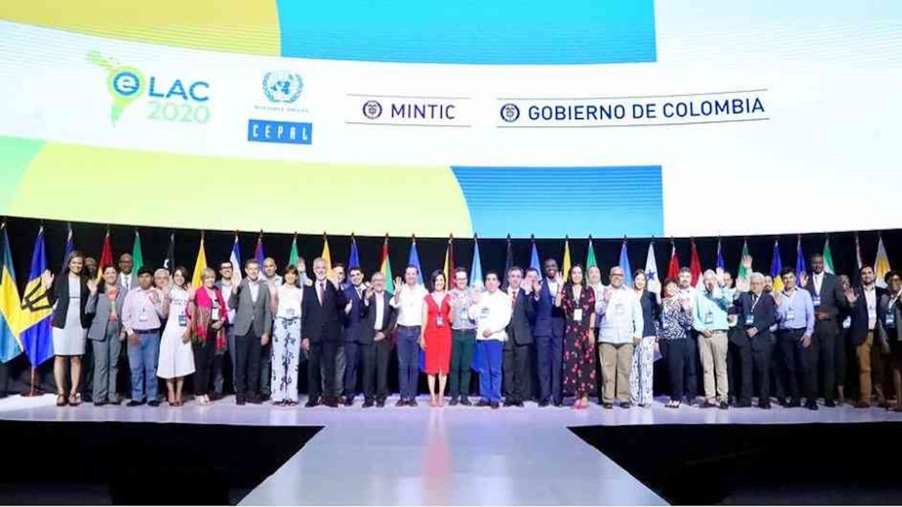 Las 25 delegaciones participantes de eLAC 2020 en Cartagena.
