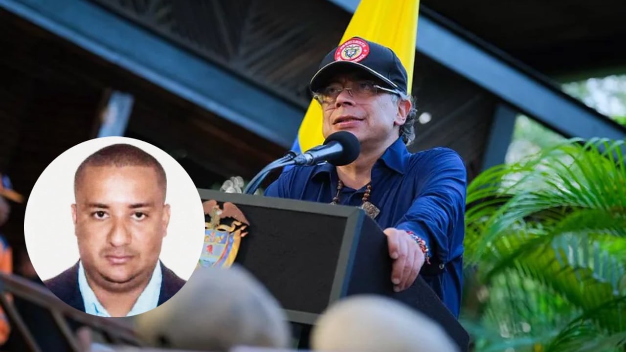 El máximo cabecilla del Clan del Golfo, alias Chiquito Malo, y el presidente Gustavo Petro.