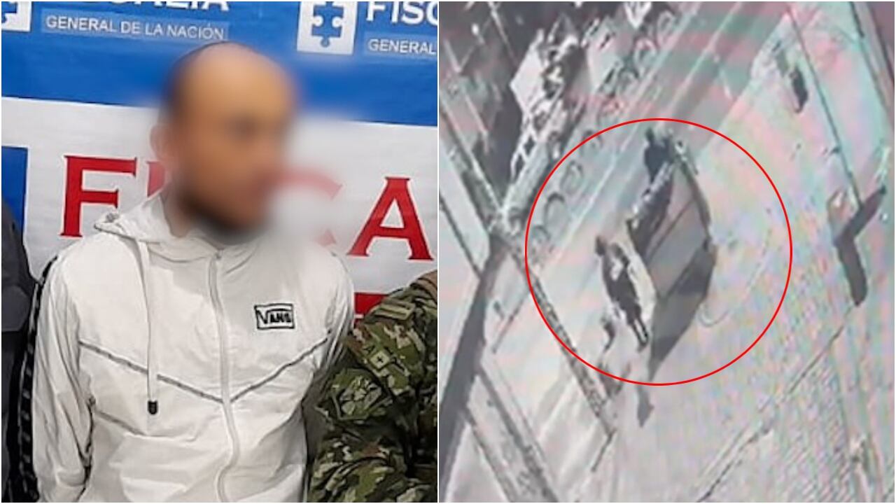 Momento de la captura del hombre que asesinó a otro y pagó para que se lo llevaran en una carreta.