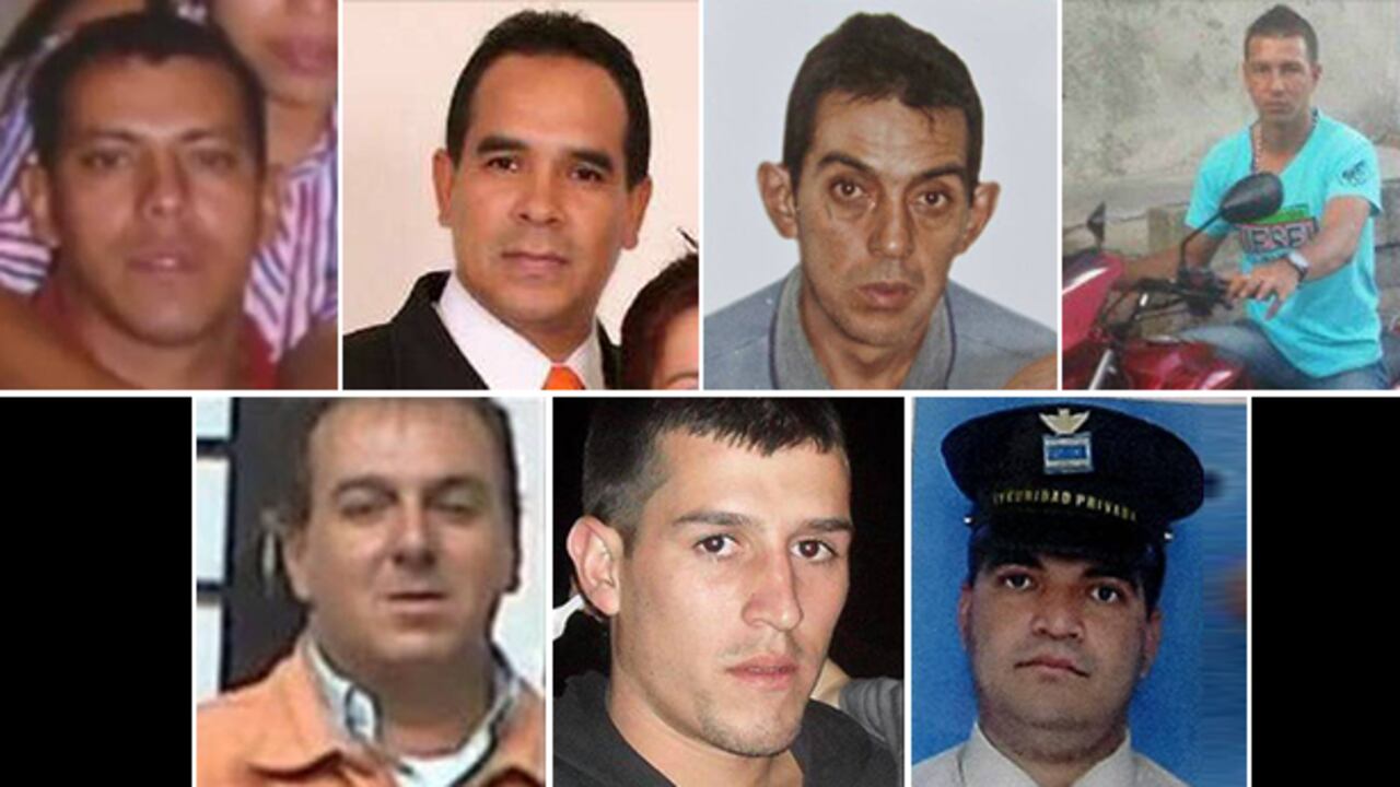 Albeiro Antonio Alcaraz , Álvaro José Bolívar, Jaime Botero, James Andrés Arango, Juan Carlos Botero, Ricardo Andrés Castañeda y Ubeimar Contreras.