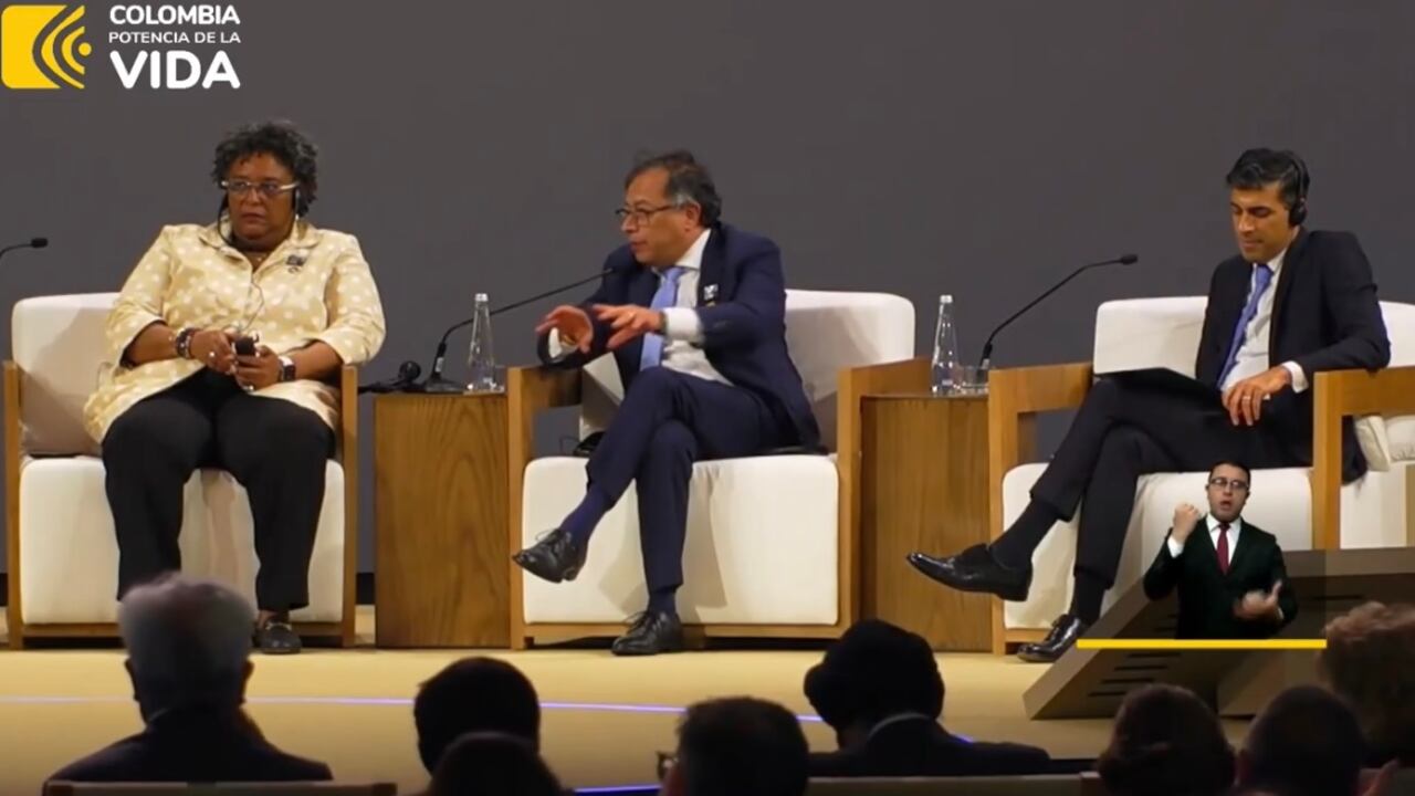 El presidente Gustavo Petro, en la COP28, en Dubái.