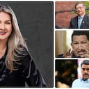 Vicky Dávila, Gustavo Petro, Hugo Chávez y Nicolás Maduro.