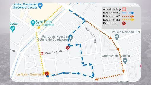 Esta ruta es del barrio Guaimaral.